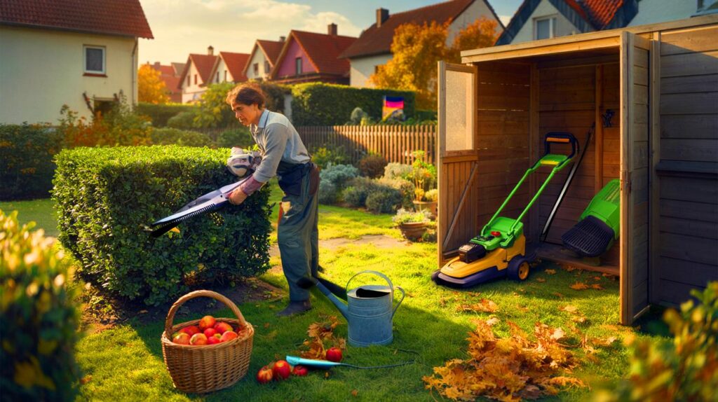 3. oktober, laubbläser und rasenmäher: dürfen sie heute im garten arbeiten? diese 5 regeln gelten