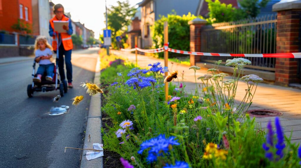 Bunt, bienenfreundlich, verboten : 3 jahre arbeit 40 qm blumen – drohen auch ihnen 500 euro bußgeld?