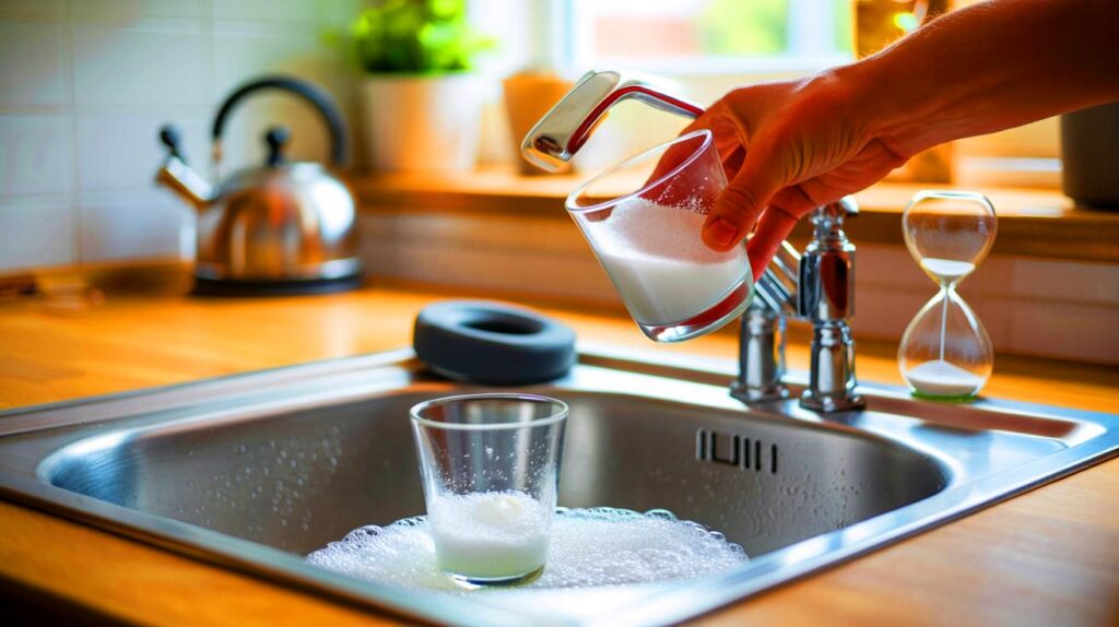 Halbes glas in den abfluss, 15 minuten warten: reinigt sich von selbst – was ihnen 30 euro spart