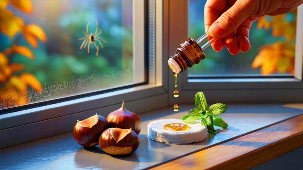 Herbst-trick gegen spinnen am fenster: so halten 3 esskastanien und 5 tropfen öl ihre wohnung frei?