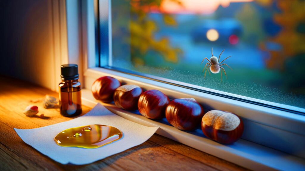 Herbstproblem mit spinnen? 7 tage, 5 kastanien und 3 tropfen öl: so bleibt dein fenster frei