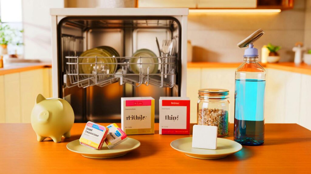 Spülmaschine zu Hause? diese 2 billig-tabs holen 1,9 – Lidl 5,89 €, dm 3,95 €: sparst du mit?