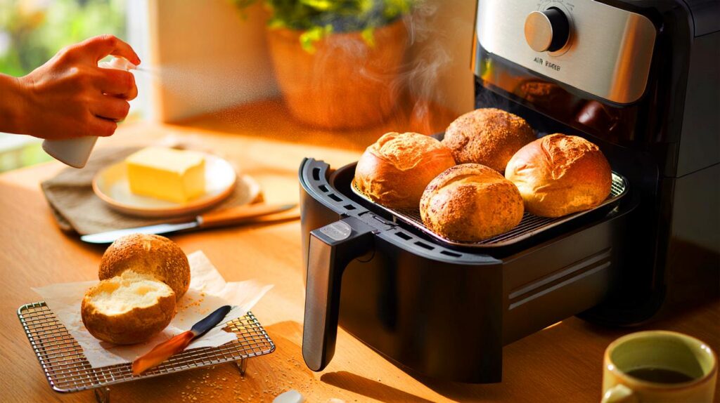 Tiefkühlbrötchen aus der heißluftfritteuse: 180 °c, 8 minuten – kriegt ihr so die perfekte kruste?