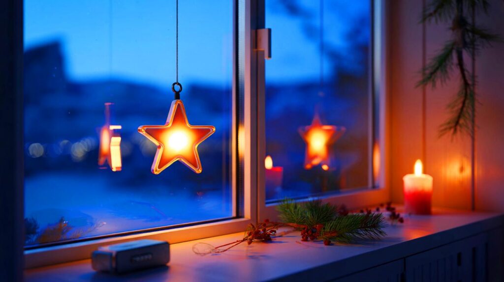 Winterfenster fix: bei Tchibo greifen 7 von 10 Lesern zum LED-Glasstern für 17,99 € – 230 h Licht?