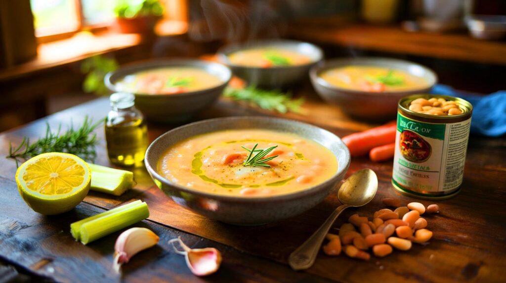 Zitronen-rosmarin-suppe in 30 minuten: 2 dosen bohnen, 500 ml brühe – bist du dabei? für 4?